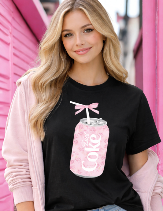 Pretty In Pink Diet Coke Coquette T Shirt for the Diet Coke Lover!